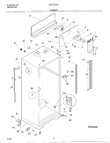 CABINET Diagram and Parts List for MRT21NSHD3  Uni Refrigerator