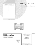 COVER Diagram and Parts List for FDB2510LCC0  Frigidaire Dishwasher