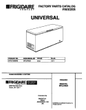 COVER Diagram and Parts List for MFC07M3BW2  Frigidaire Freezer