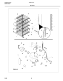 SYSTEM Diagram and Parts List for FFU21D9GW0  Frigidaire Freezer