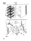 SYSTEM Diagram and Parts List for GFU14M3GW0  Gibson Freezer
