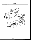 ICE DISPENSER Diagram and Parts List for FPCEW24VWPW1  Frigidaire Refrigerator