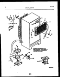 SYSTEM AND AUTOMATIC DEFROST PARTS Diagram and Parts List for RT196TLD0  Frigidaire Refrigerator