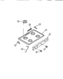 COOKTOP Diagram and Parts List for CGC1M1DXE  Gibson Range