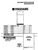 COVER Diagram and Parts List for FRT18SJFD1  Frigidaire Refrigerator