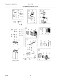 RECOMMENDED SPARE PARTS Diagram and Parts List for FAP114T1ZC  Frigidaire Air Conditioner