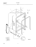TUB Diagram and Parts List for F71C24RJB1  Frigidaire Dishwasher