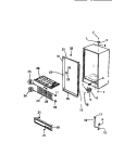 CABINET Diagram and Parts List for UFS101DM1  Kelvinator Freezer