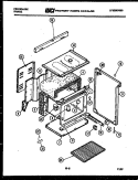 BODY PARTS Diagram and Parts List for RA30BEW0  Frigidaire Range