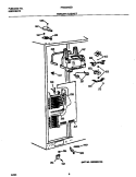 FREEZER CABINET Diagram and Parts List for FRS24AGDB0  Frigidaire Refrigerator