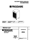 COVER Diagram and Parts List for MDDQ50FF3  Frigidaire Dehumidifier