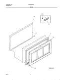DOOR Diagram and Parts List for FFC07M2AW0  Frigidaire Freezer
