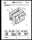 DOOR PARTS Diagram and Parts List for CGC3M8WVTA  Gibson Range