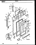 DOOR PARTS Diagram and Parts List for FRT24WRAB0  Frigidaire Refrigerator