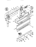 BACKGUARD Diagram and Parts List for MGF345CBSB  Frigidaire Range