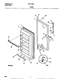 DOOR Diagram and Parts List for GFU21M9AW6  Gibson Freezer