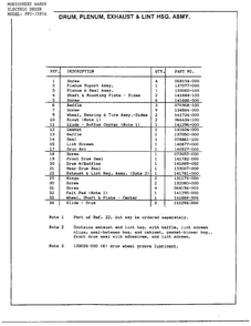 Drum/plenum/exhaust/lint Hsg. Assy Page 2 Diagram and Parts List for 7287A  Frigidaire Dryer