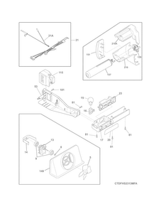 Controls Diagram and Parts List for FFHS2313LPD  Frigidaire Refrigerator