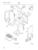 BODY Diagram and Parts List for FGF337GUB  Frigidaire Range