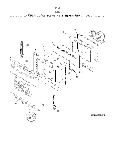 Door Diagram and Parts List for 79094159311  Kenmore Range