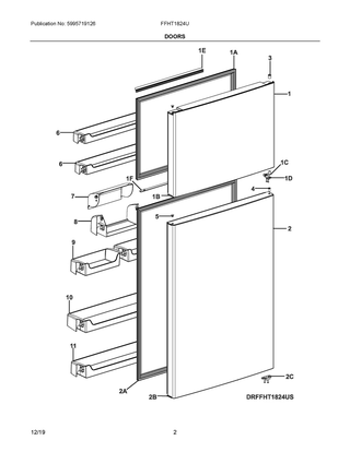 Part Location Diagram of 5304523508 Frigidaire HOUSING