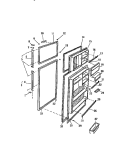 DOORS Diagram and Parts List for RT176GCD2  Frigidaire Refrigerator