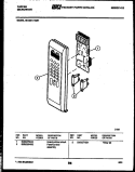 CONTROL PANEL Diagram and Parts List for 56-4861-10-01  Tappan Microwave
