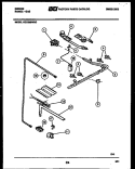 BURNER PARTS Diagram and Parts List for CGC2M5WXC  Gibson Range