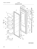 REFRIGERATOR DOOR Diagram and Parts List for GLHS38EESB5  Frigidaire Refrigerator