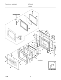 DOORS Diagram and Parts List for GLEB27M9FSC  Frigidaire Microwave Oven Combo