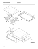TOP/DRAWER Diagram and Parts List for CFES3035LS1  Frigidaire Range