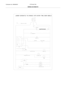 Wiring Schematic Diagram and Parts List for FFTR1821TD0  Frigidaire Refrigerator