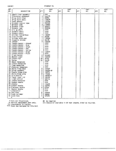 Cabinet Page 2 Diagram and Parts List for 89967-7A  Frigidaire Freezer