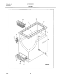 CABINET Diagram and Parts List for WFC07M2AW1  Westinghouse Freezer