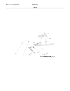 System Diagram and Parts List for FFET1022QS0  Frigidaire Refrigerator