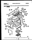 BODY PARTS Diagram and Parts List for FED354BAB3  Frigidaire Range