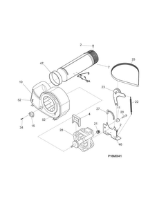 Motor Diagram and Parts List for CFRE1001PW0  Frigidaire Dryer