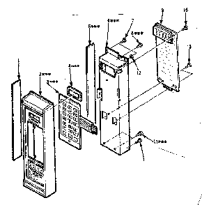 Control Panel Parts Diagram and Parts List for 5648778620  Kenmore Microwave