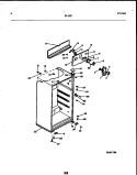 CABINET PARTS Diagram and Parts List for 95-1437-00-04  Tappan Refrigerator