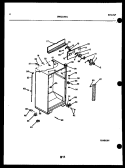 CABINET PARTS Diagram and Parts List for TSK210HN0T  Kelvinator Refrigerator