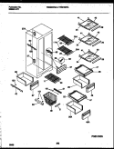 SHELVES AND SUPPORTS Diagram and Parts List for TRS24WRAB0  Tappan Refrigerator