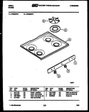 COOKTOP PARTS Diagram and Parts List for VP30CW3  Tappan Range