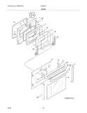 DOOR Diagram and Parts List for FES367AQG  Frigidaire Range