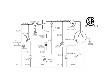 Wiring Diagram Diagram and Parts List for FFPS45L3QM0  Frigidaire Refrigerator