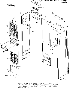 Cabinet Diagram and Parts List for 867736343  Frigidaire Furnace