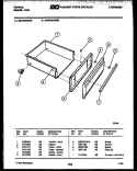 DRAWER PARTS Diagram and Parts List for 30-6759-23-02  Tappan Range