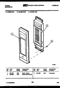 CONTROL PANEL Diagram and Parts List for 56-9288-23-02  Tappan Microwave