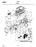 ICE MAKER Diagram and Parts List for FRS22ZRFD0  Frigidaire Refrigerator