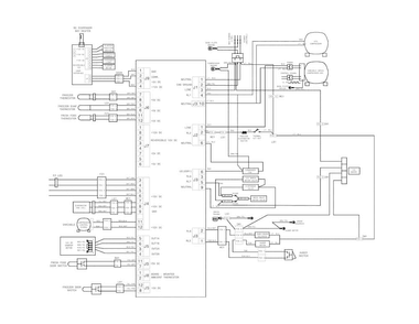 Wiring Schematic Diagram and Parts List for FGHS2655PF6B  Frigidaire Refrigerator