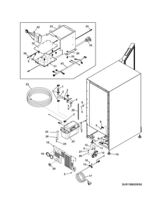 Part Location Diagram of 5304503839 Frigidaire HARNESS